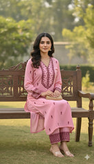 Pinky Embroidery 2 PIECE STITCHED DRESS FOR GIRLS