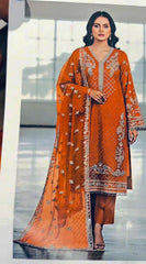 Sania Embroidery Unstitched Suit