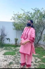 Pinky Embroidery 2 PIECE STITCHED DRESS FOR GIRLS