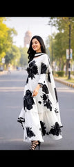 White Flower 3 Piece Stitched Printed