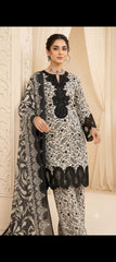 JD 3Pcs Embroidery Stiched